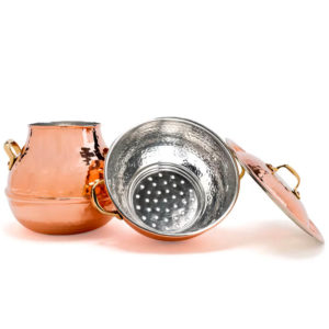 Couscoussière en cuivre diamètre 40 cm